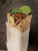 Wraps med kylling, bacon og parmesan